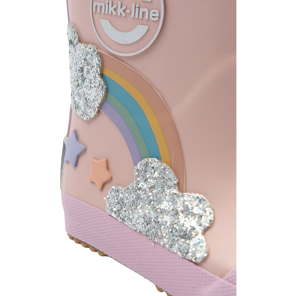 Mikk-Line Adobe Rose Gummistøvler Rainbow Patch Barefoot