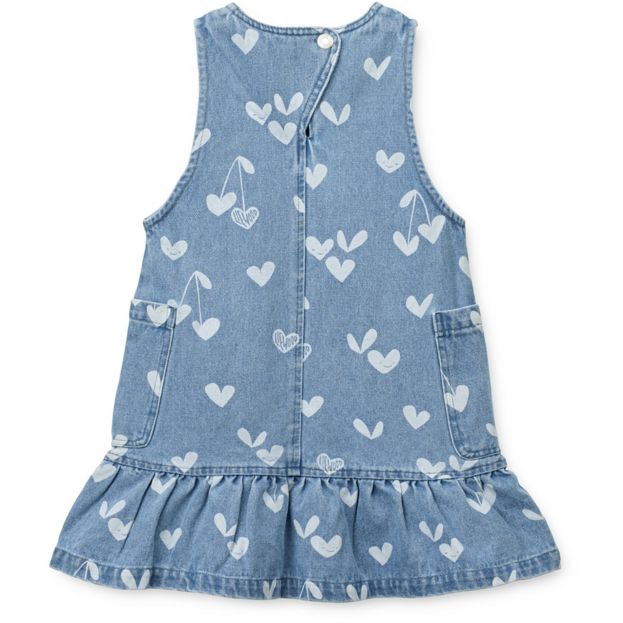 LIEWOOD Sweethearts / Light Blue Denim Angelica Printed Denim Flæse Kjole