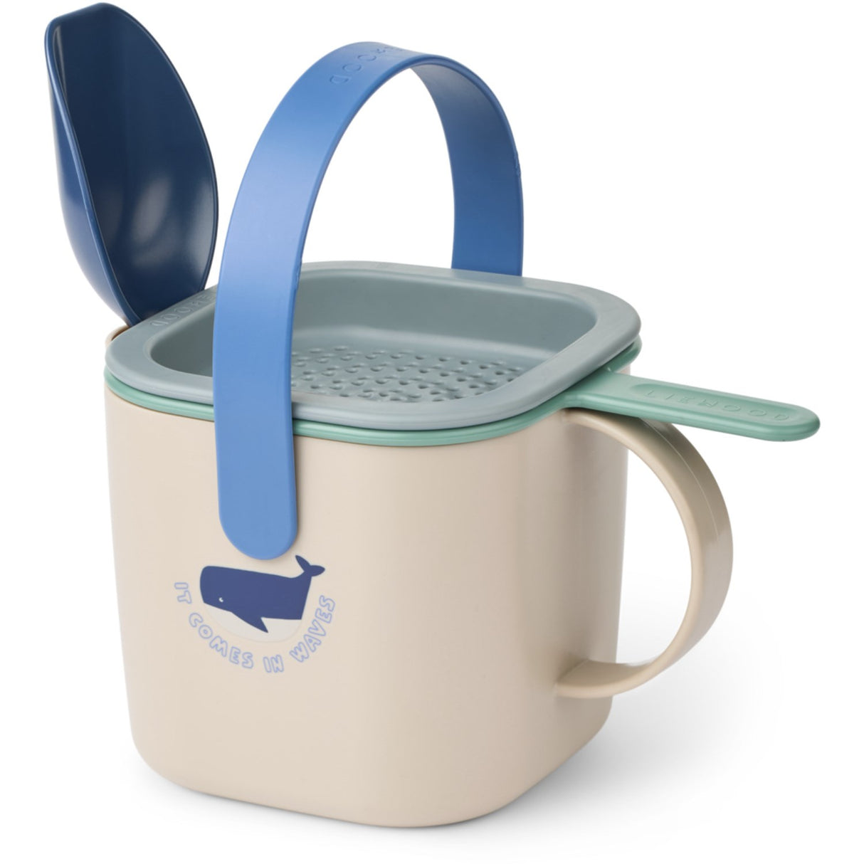 LIEWOOD Shark / Dove Blue Roald Sand Sæt