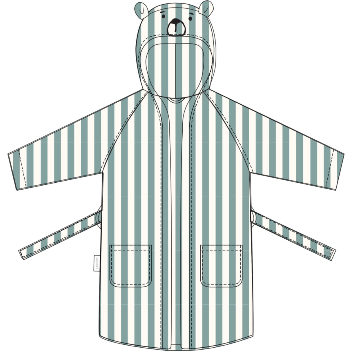 LIEWOOD Peppermint / Creme De La Creme Lily Badekåbe