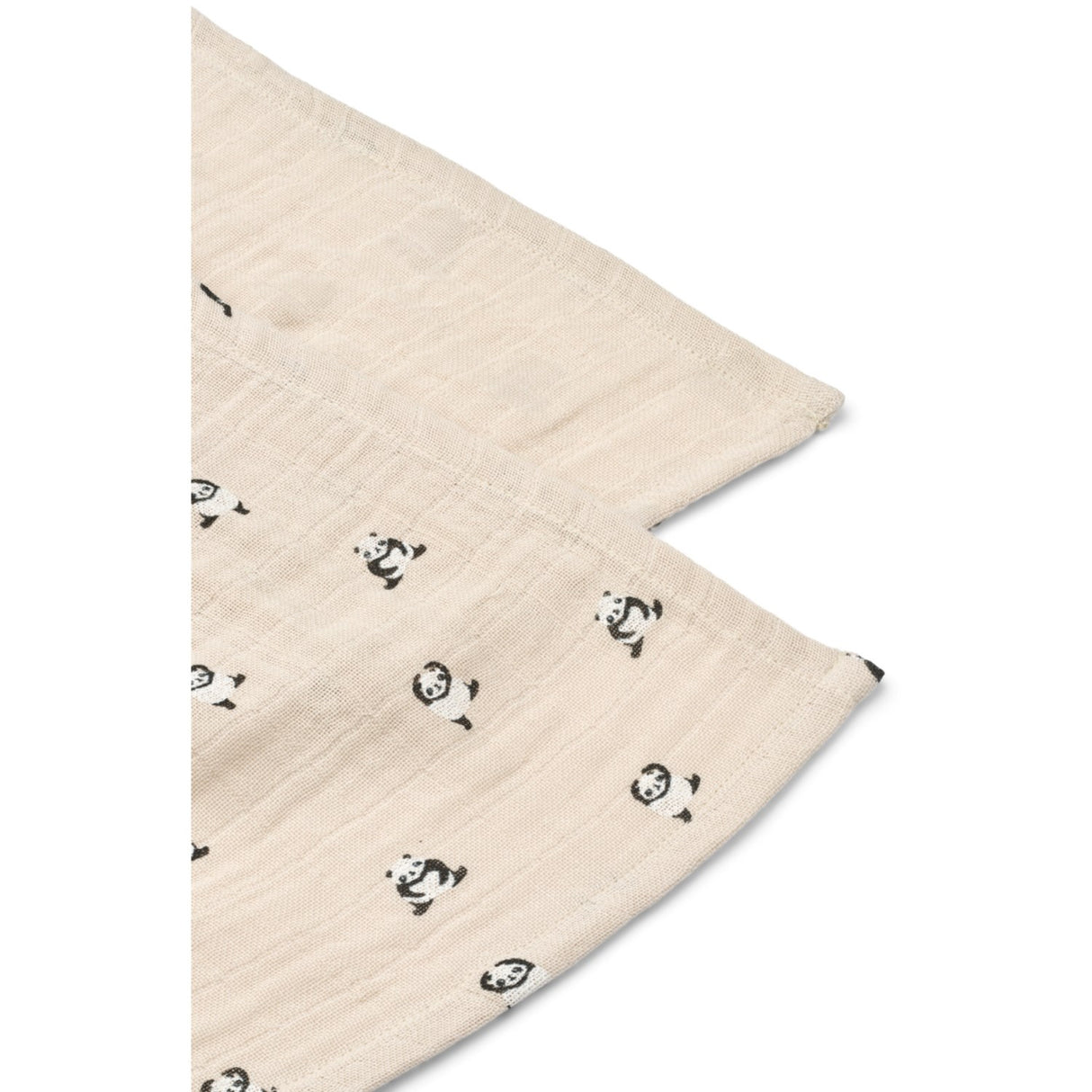 LIEWOOD Mini Panda / Sandy Mix Lewis Muslin Cloth 2-Pak