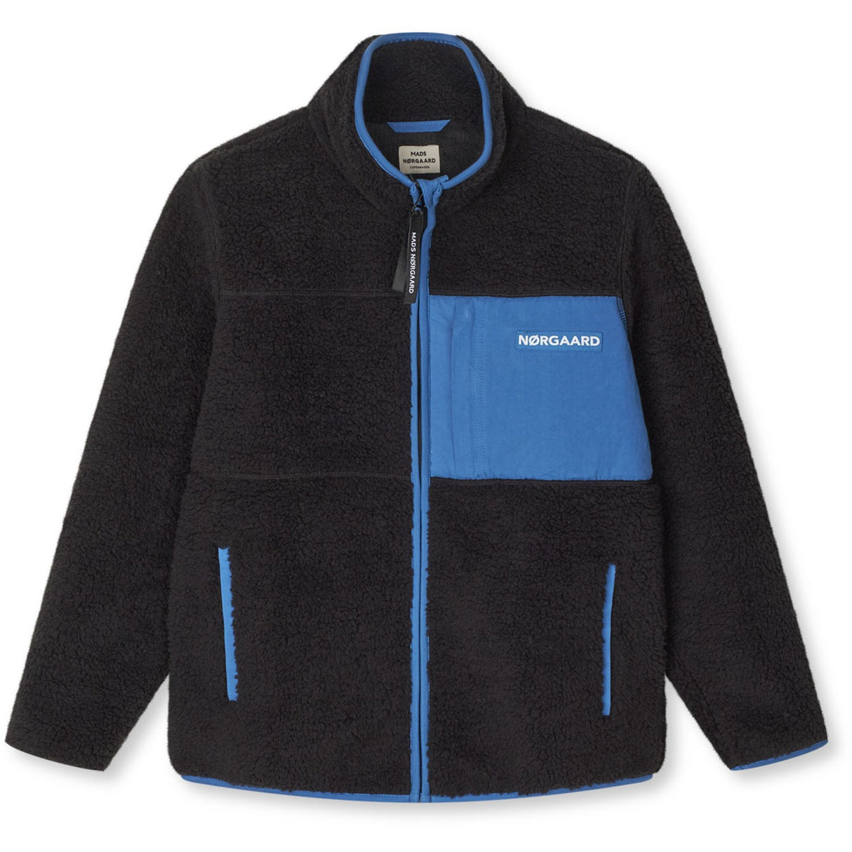 Mads Nørgaard Jet Black Bamse Fleece Jeffo Jakke