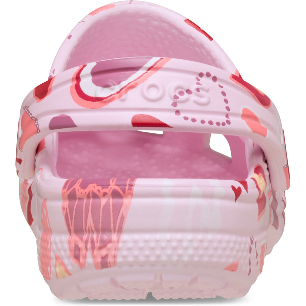 Crocs Pink Milk/Hearts Classic VDay Clog T PkMk/Hts