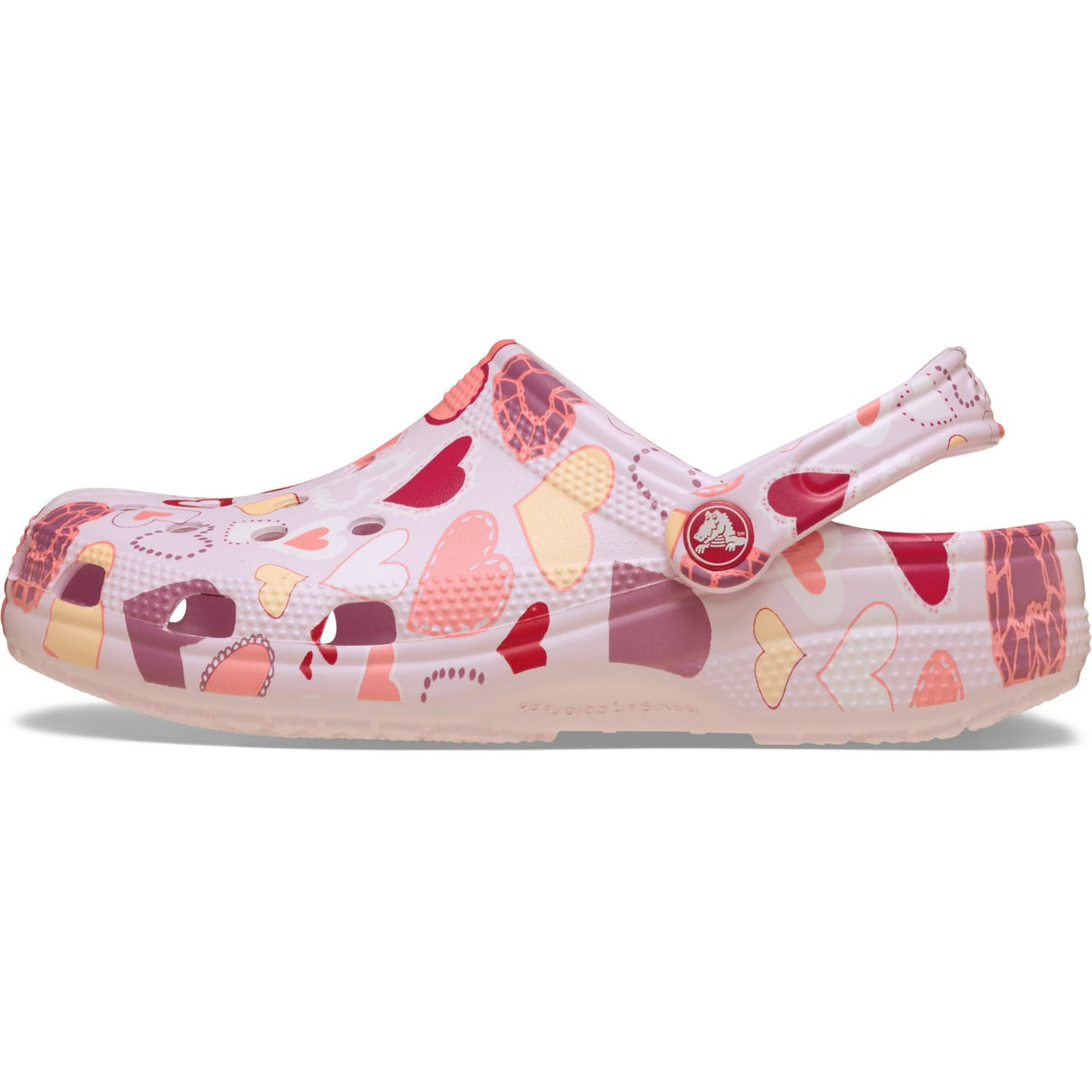 Crocs Pink Milk/Hearts Classic VDay Clog K PkMk/Hts
