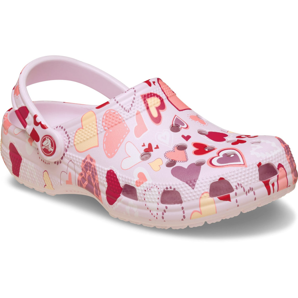 Crocs Pink Milk/Hearts Classic VDay Clog K PkMk/Hts