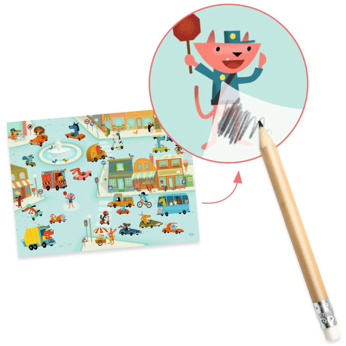 Djeco Overføringsbilleder, Asfalt