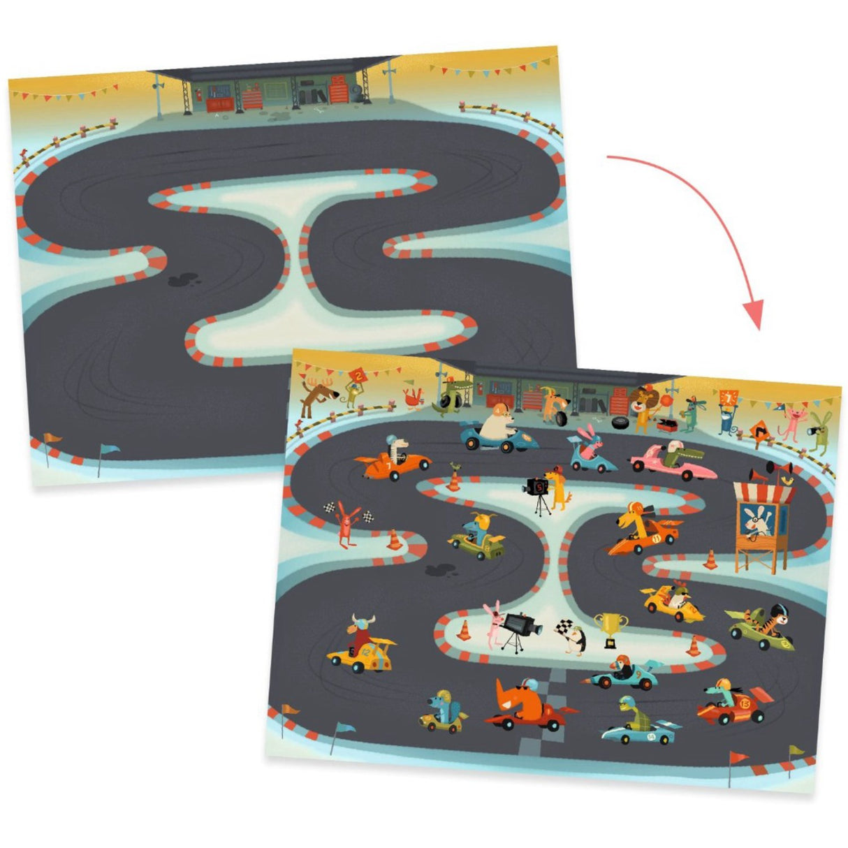 Djeco Overføringsbilleder, Asfalt