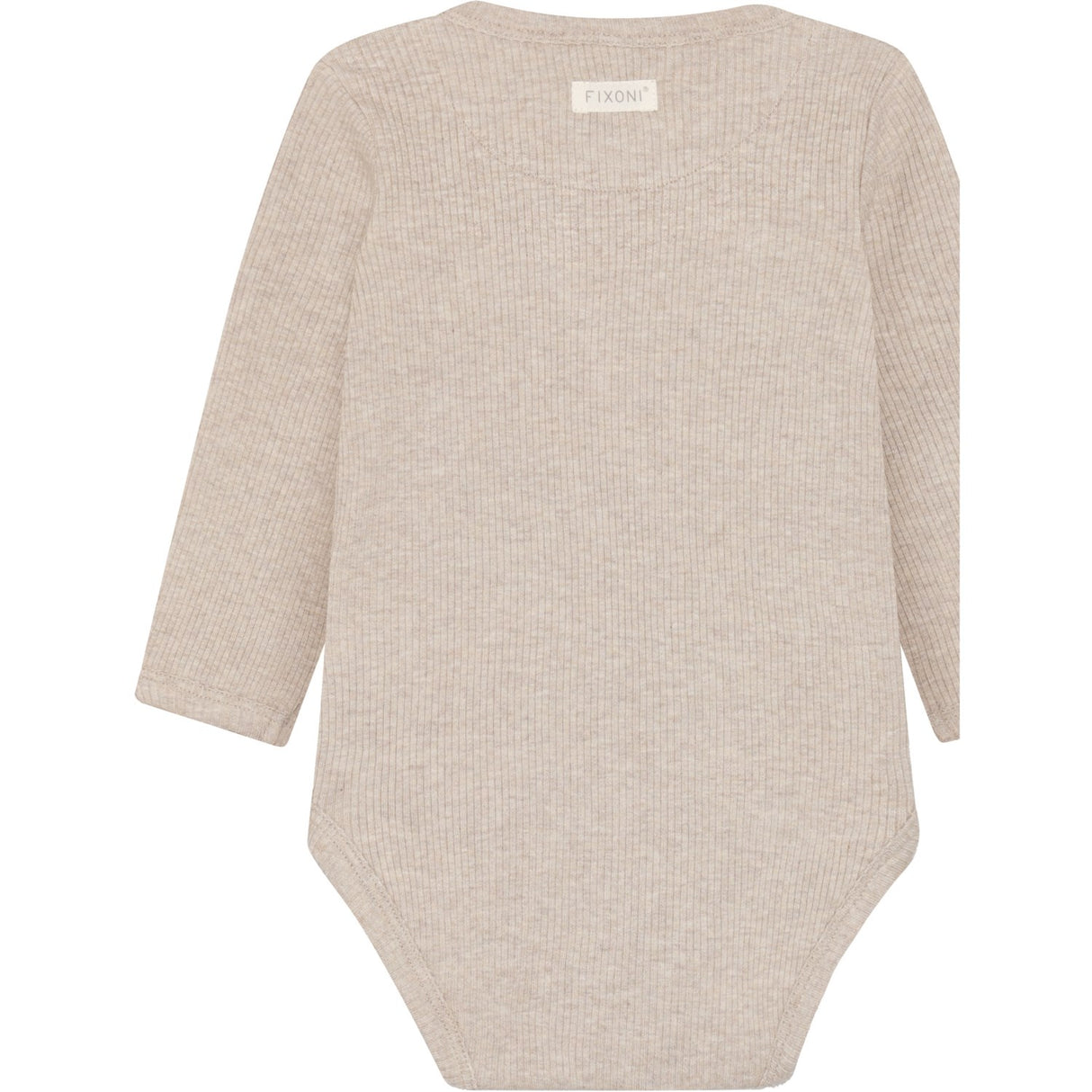 FIXONI Pure Cashmere Melange Slå-om Body Ls Melange Rib