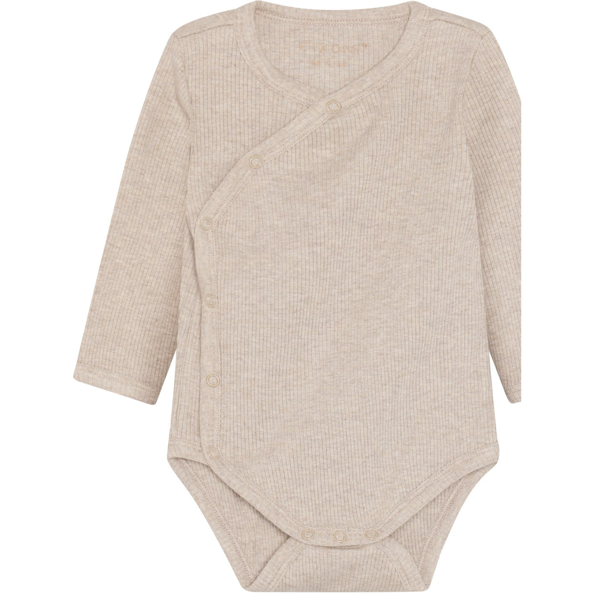 FIXONI Pure Cashmere Melange Slå-om Body Ls Melange Rib