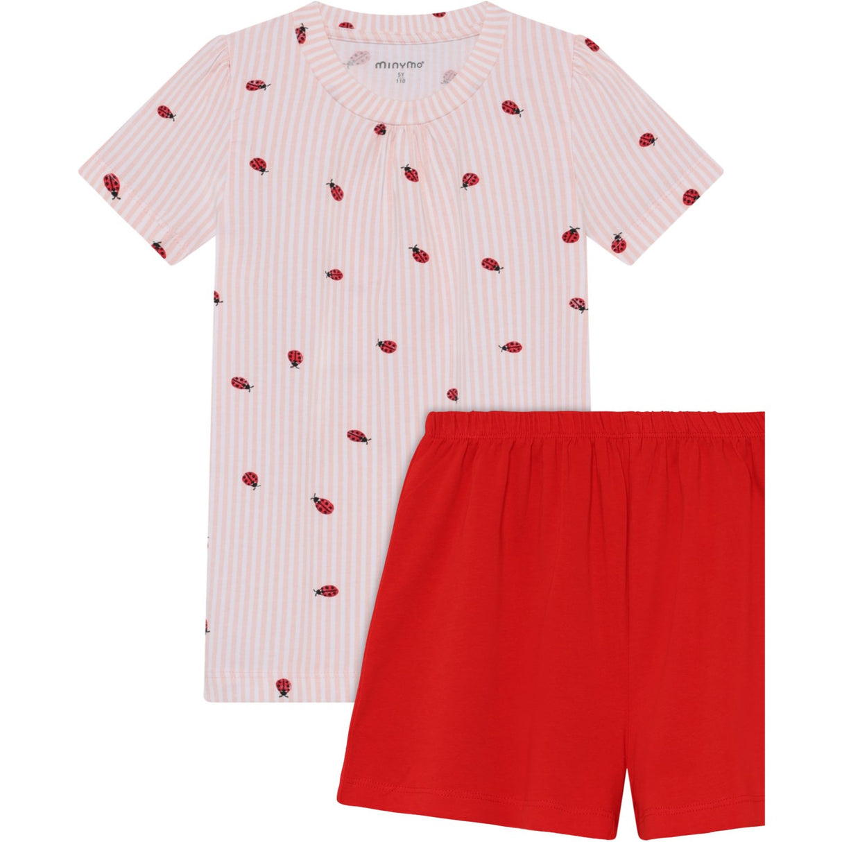 Minymo Peach Blush T-Shirt+Short Sæt Aop