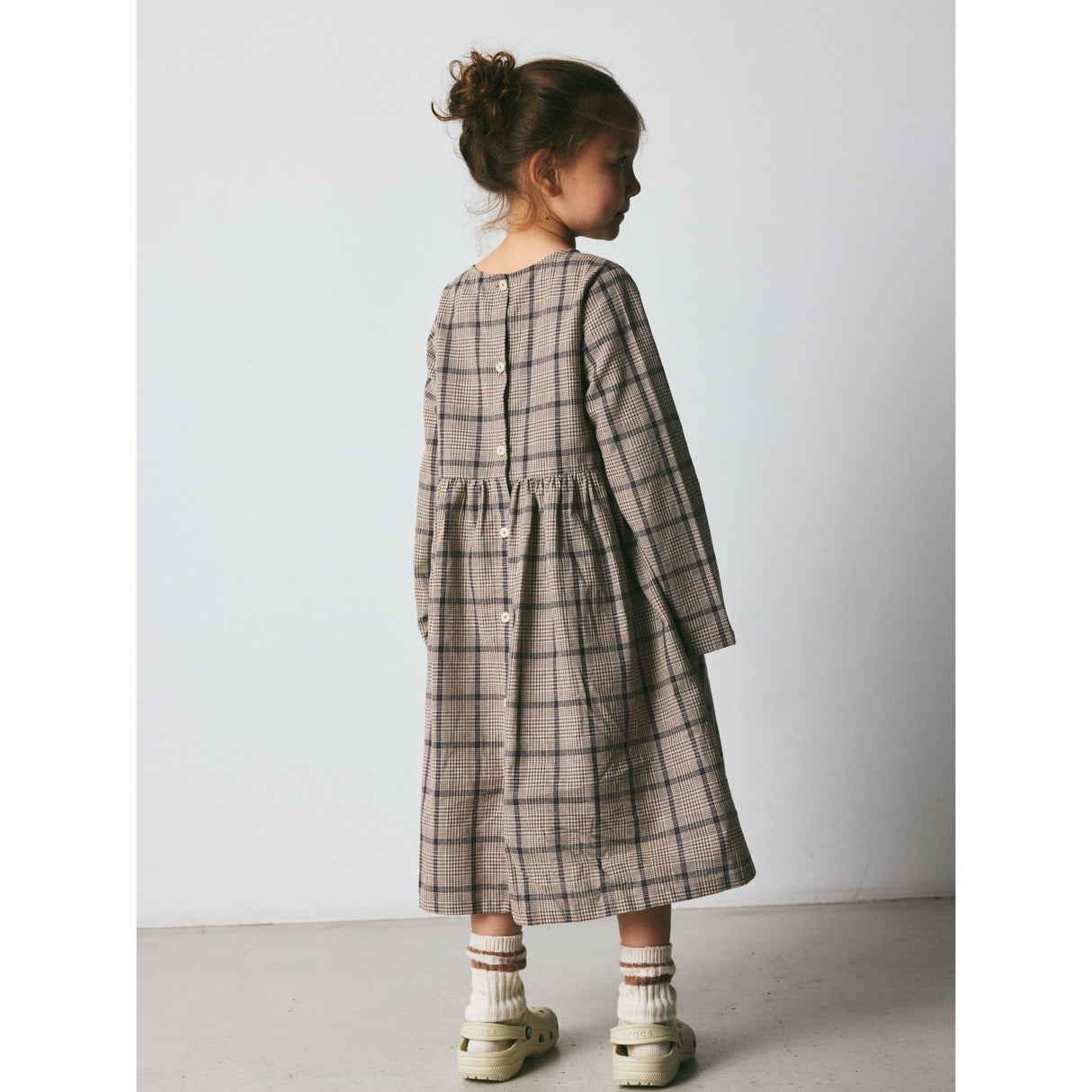 brunobruno nation Walnut Check Vita Walnut Check Kjole