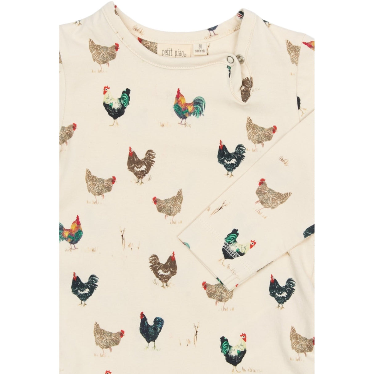 Petit Piao Eggnog Rooster AOP PPStar L_S Body