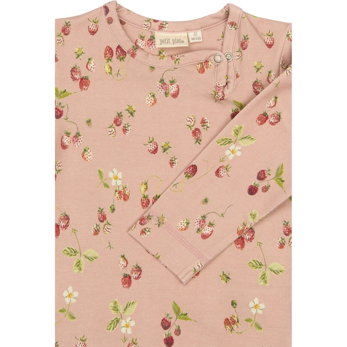 Petit Piao Misty Rose Strawberry AOP PPStar L_S Body