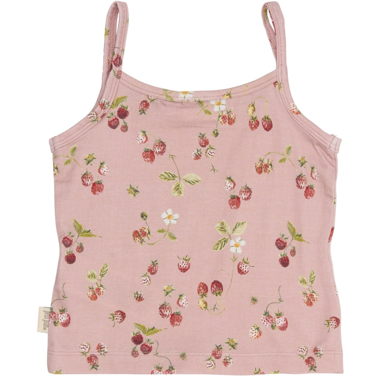 Petit Piao Misty Rose Strawberry AOP PPStar Girls Undertrøje 2-pack