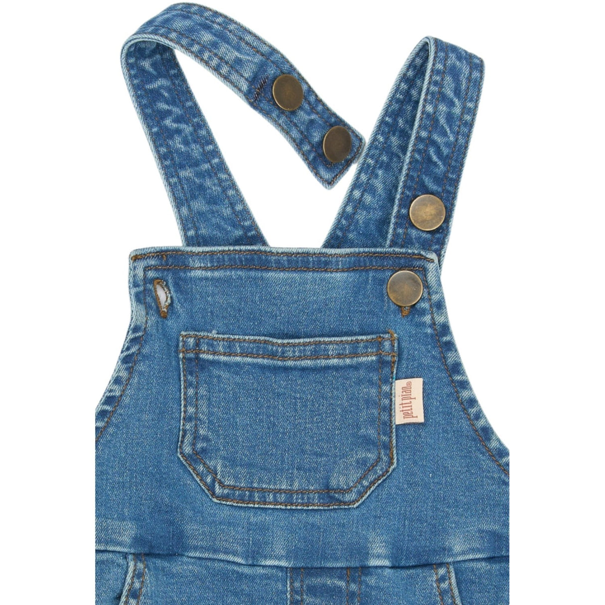 Petit Piao Light Blue Denim PPElm Denim Smækbukser