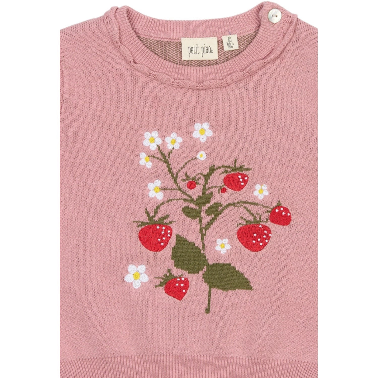 Petit Piao Dusty Rose PPEllen Strik Pullover