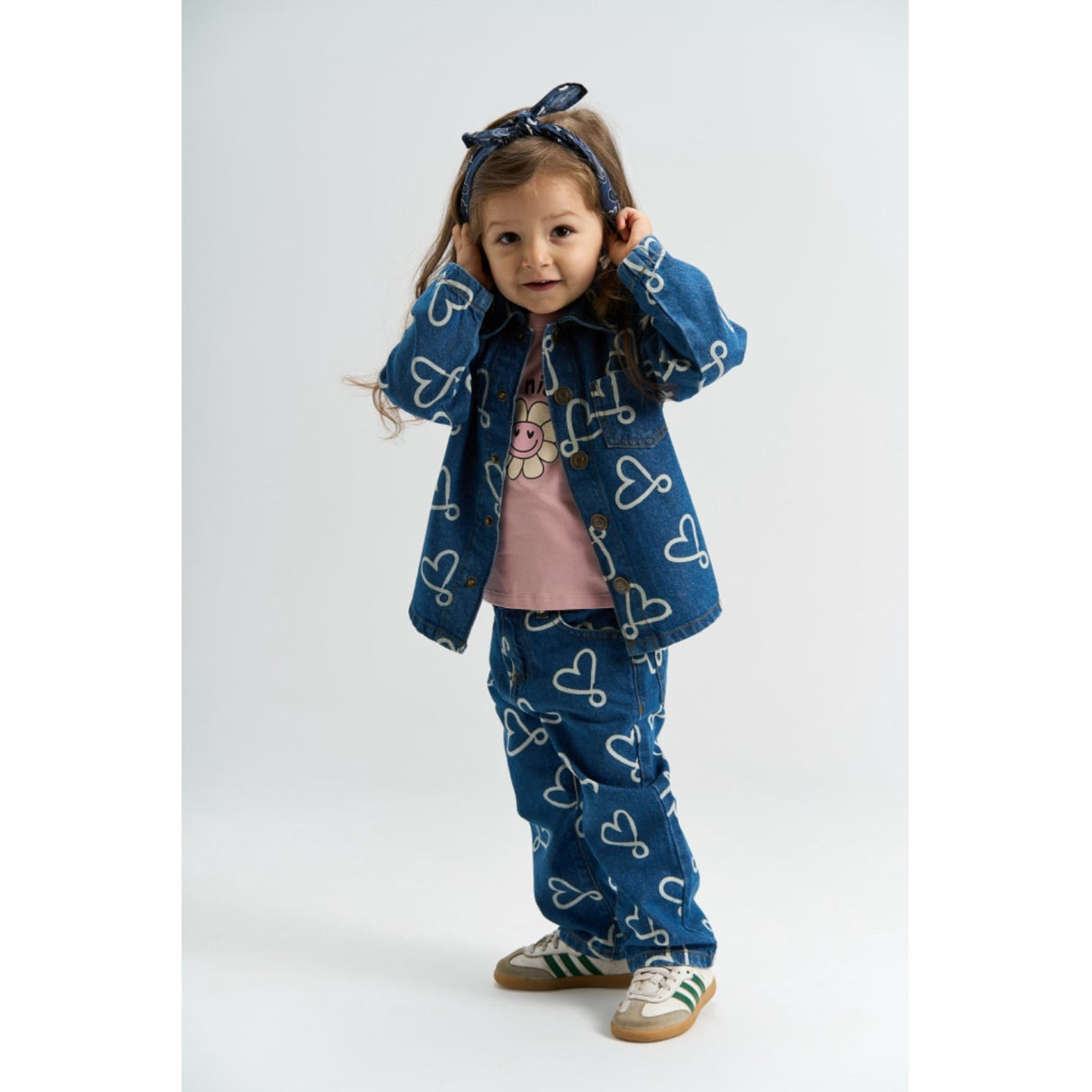 THE NEW Siblings Medium Blue Denim Aop Tnstshea Regular Fit Jeans