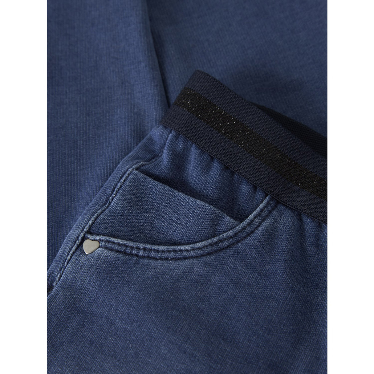 Name It Denim Blue Dark Sapphire Lurex Nmfsalli Slim Swe Jeans 1190-Bo Noos