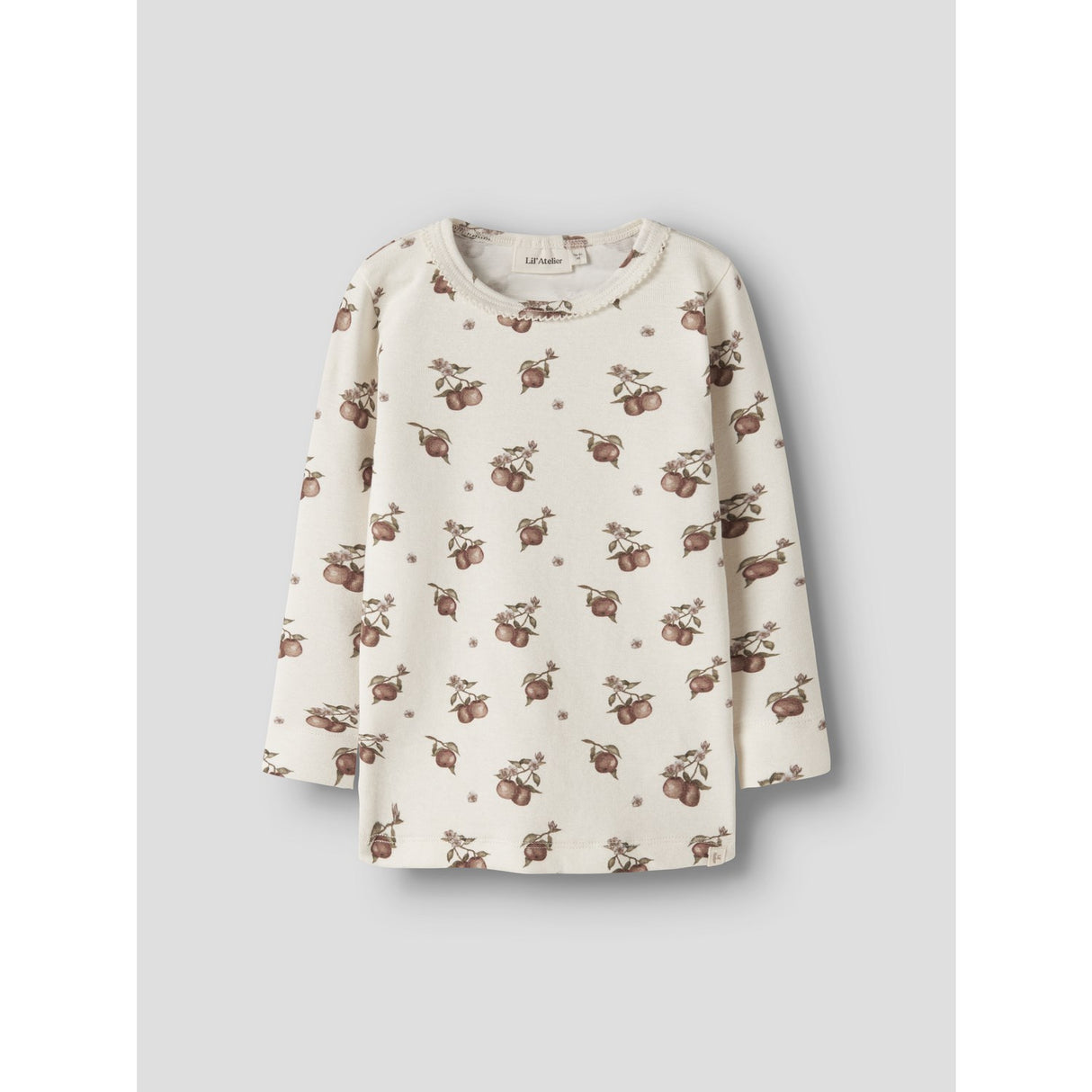 Lil'Atelier Turtledove Apples Nmfgayo Sig Ls Slim Top Lil