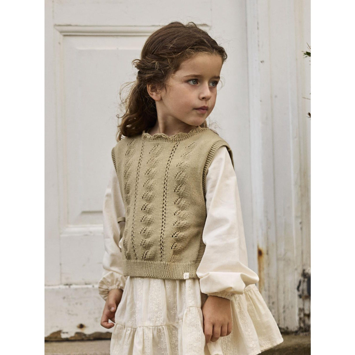 Lil'Atelier Twill Nmfleou Sl Strik Vest Lil