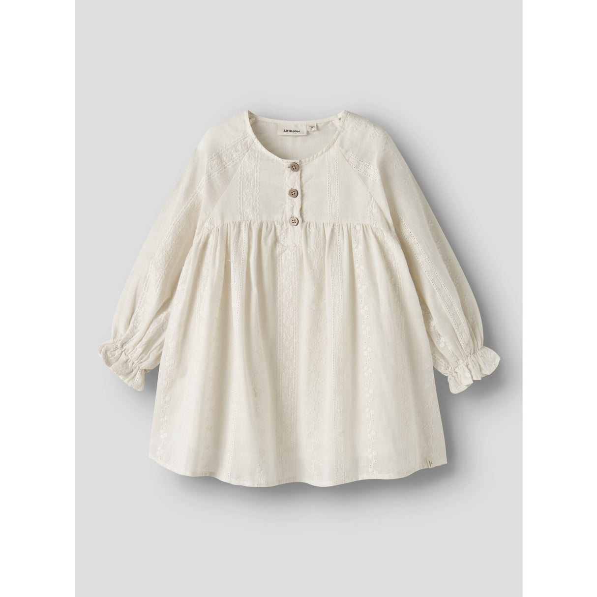 Lil'Atelier Turtledove Nmfloba Ls Loose Kjole Lil