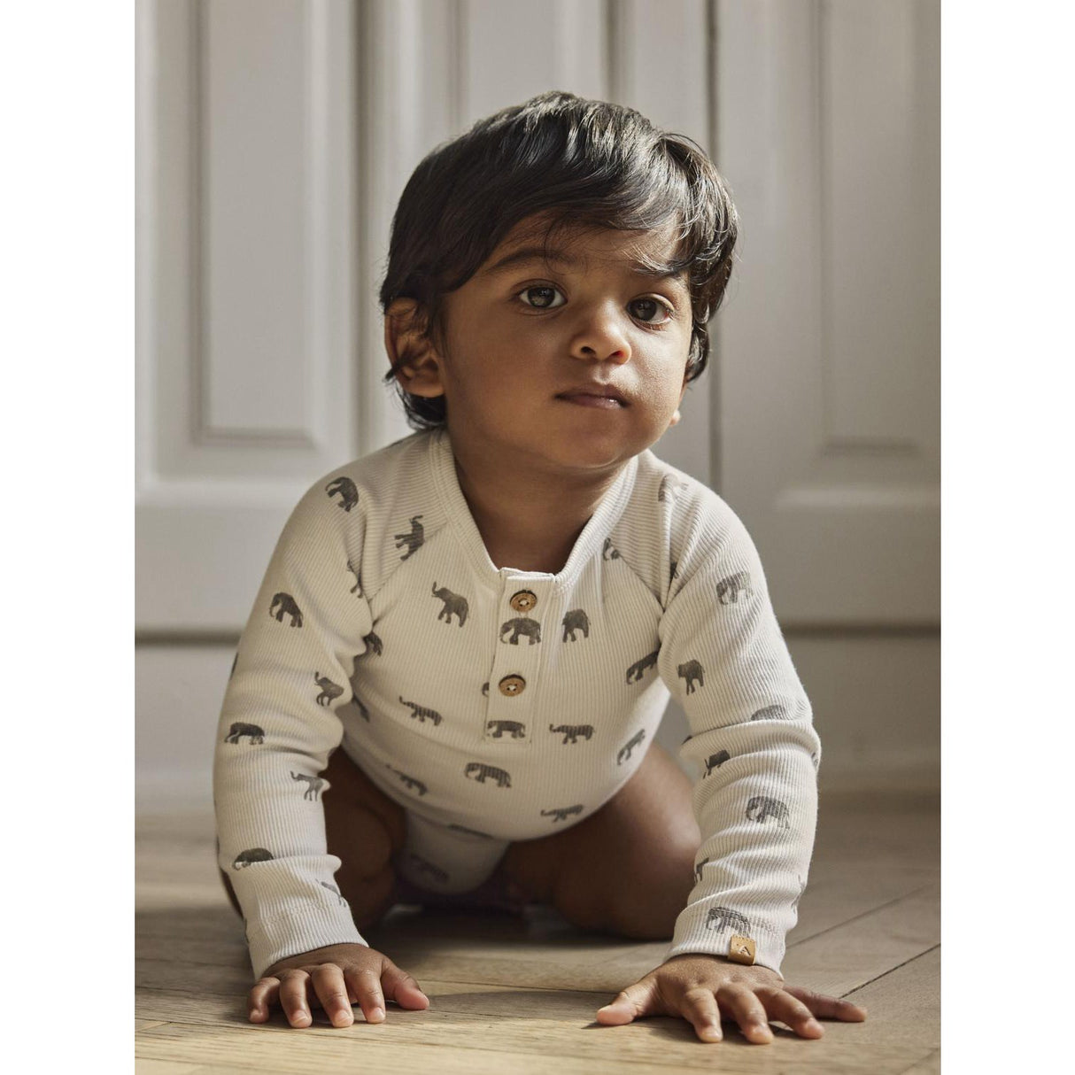 Lil'Atelier Glacier Gray Elephant Nbmlavo Eko Ls Slim Body Lil