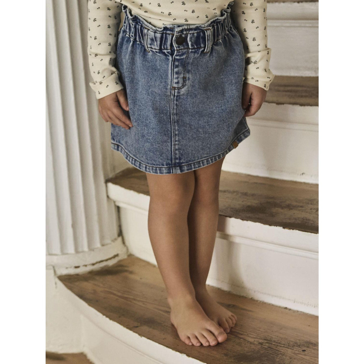 Lil'Atelier Medium Blue Denim Nmfkarole Dnm Nederdel 2433-Cj Lil
