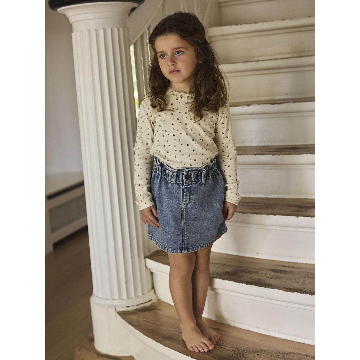 Lil'Atelier Medium Blue Denim Nmfkarole Dnm Nederdel 2433-Cj Lil