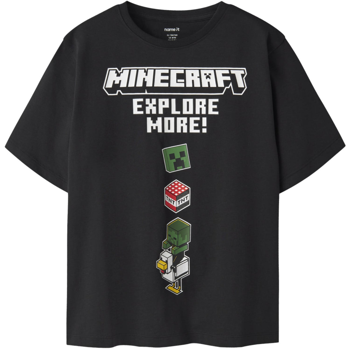 Name It Black Nkmjulio Minecraft Ss Nreg Top Box Bfu
