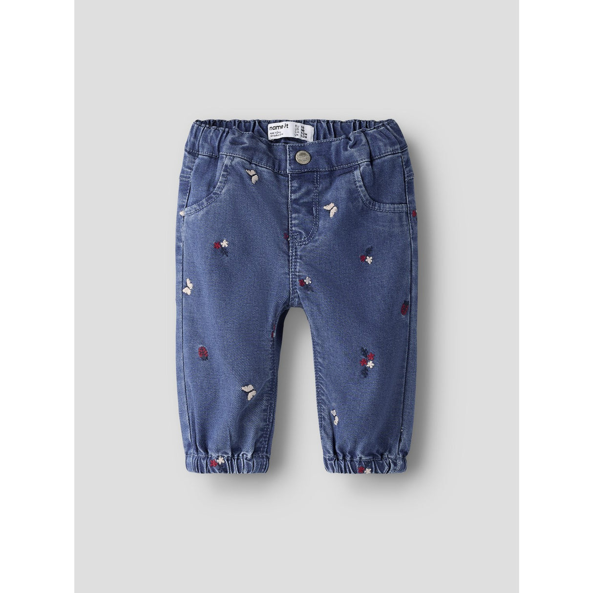 Name It Medium Blue Denim Nature Nbfrose Shaped R Emb Jeans 5321-Yb H