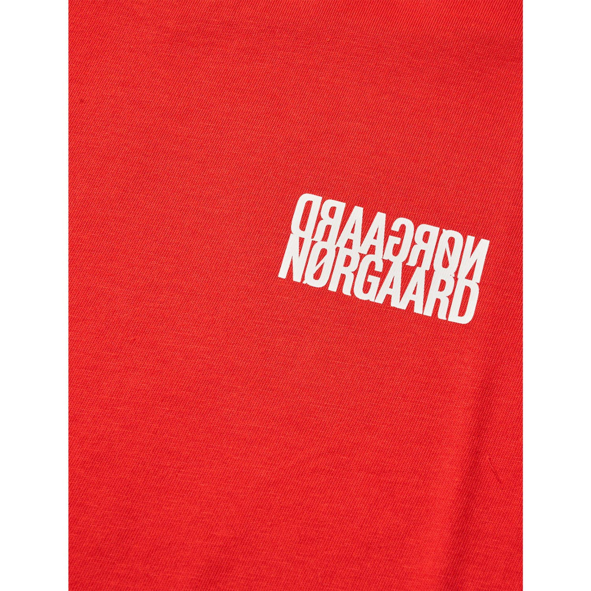 Mads Nørgaard Fiery Red Single Bomuld Tuvina Mini Spejl Tee