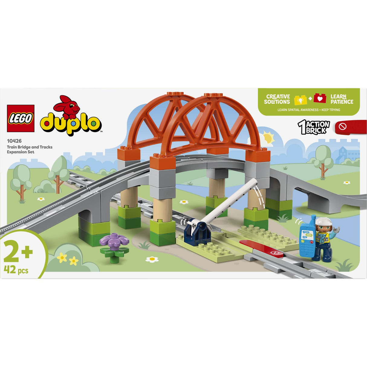 LEGO® DUPLO Town - Togbro Og Spor – Udvidelsessæt 10426