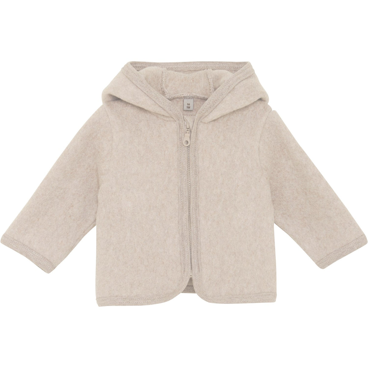 Huttelihut Camel Melange Jakke Ears Bomuld Fleece
