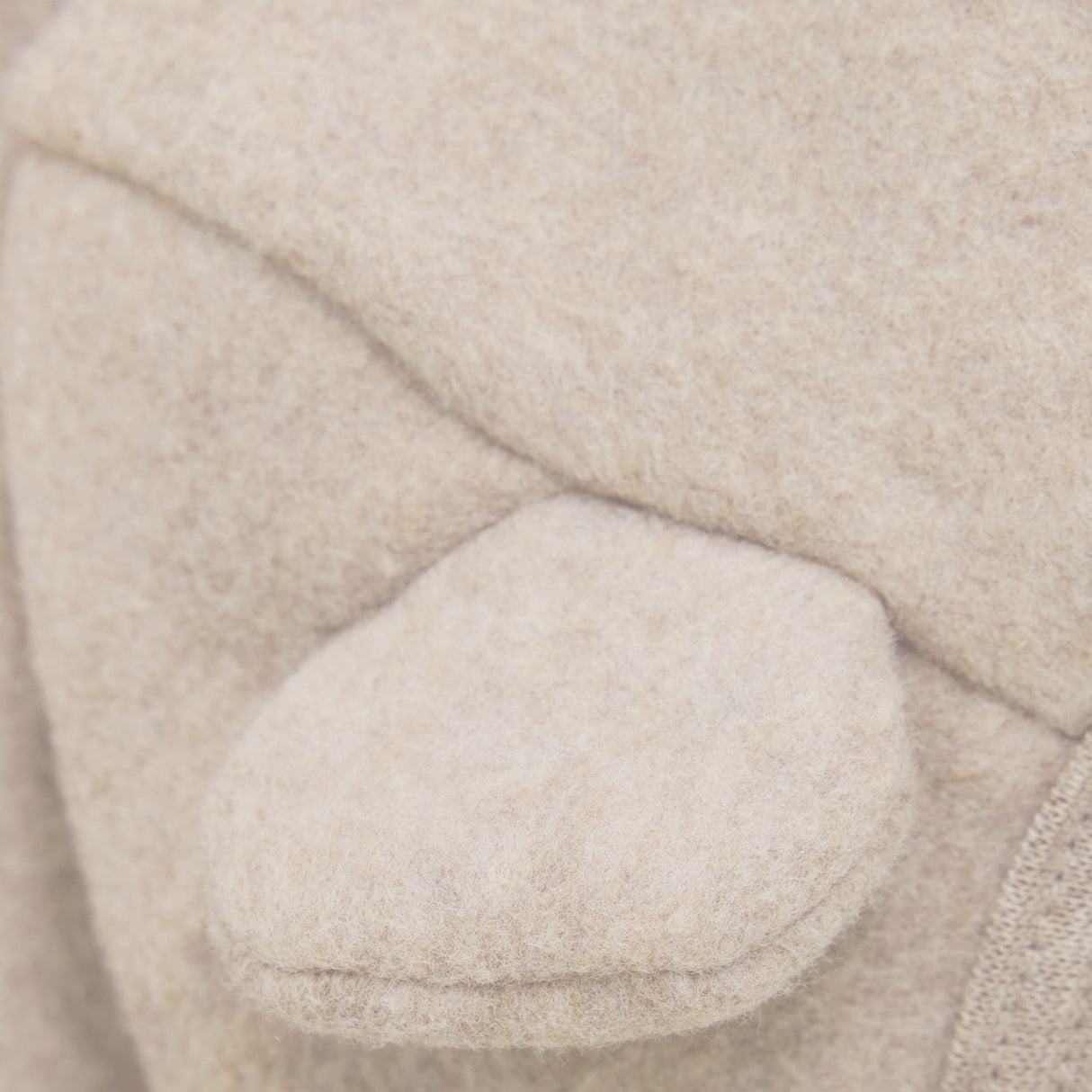 Huttelihut Camel Melange Jakke Ears Bomuld Fleece