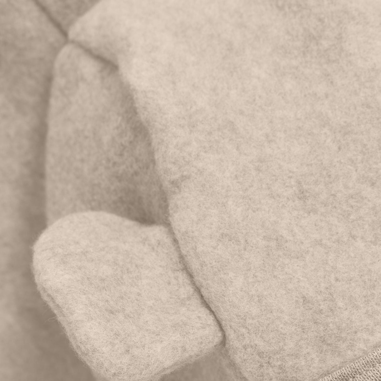 Huttelihut Camel Melange Køredragt Ears Cot. Fleece