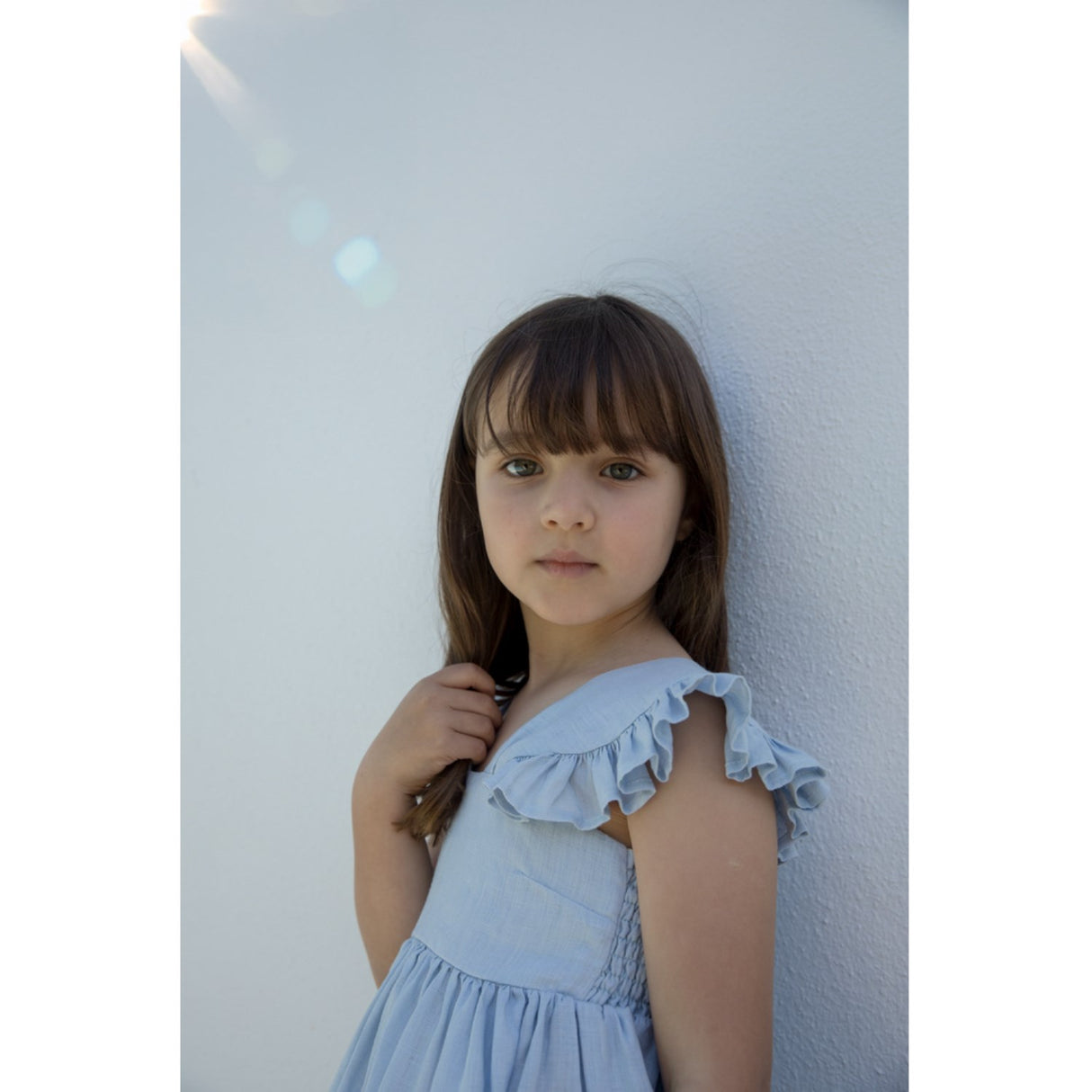 MarMar Linen Blue Mist Dalani Kjole