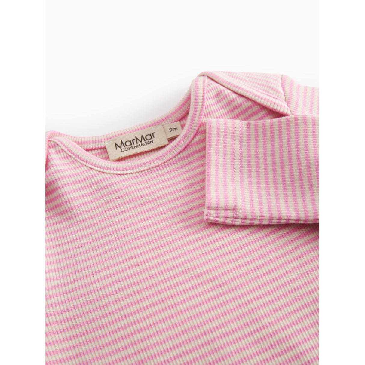 MarMar Modal Fine Rib Pink Stripe Ben Body