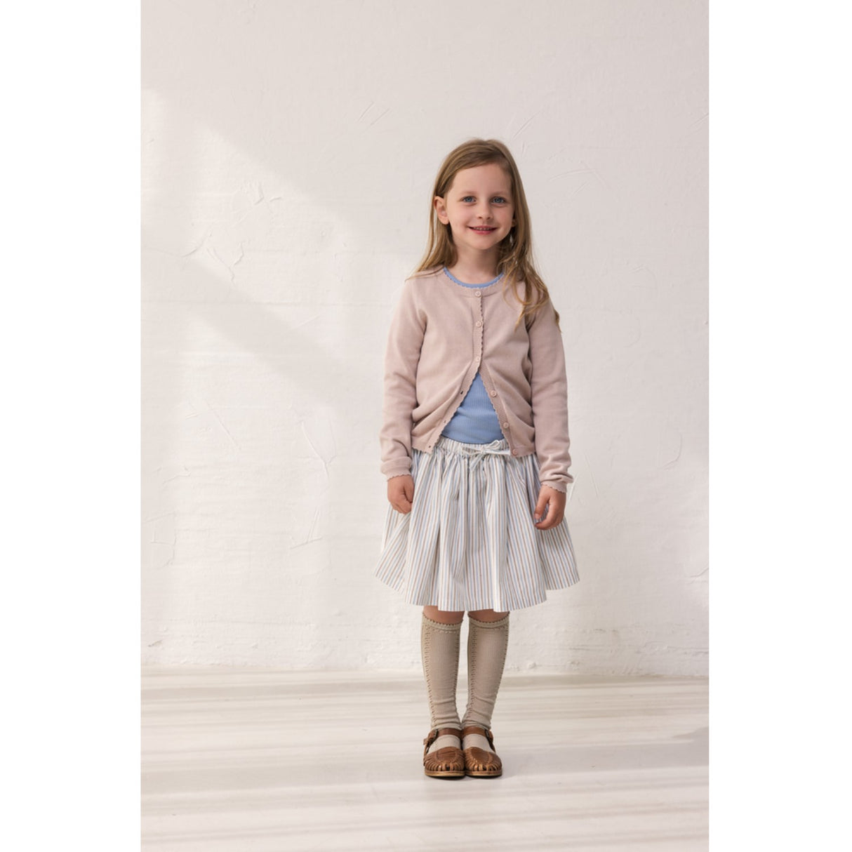 MarMar Cotton Blue Iris Stripe Sana Nederdel