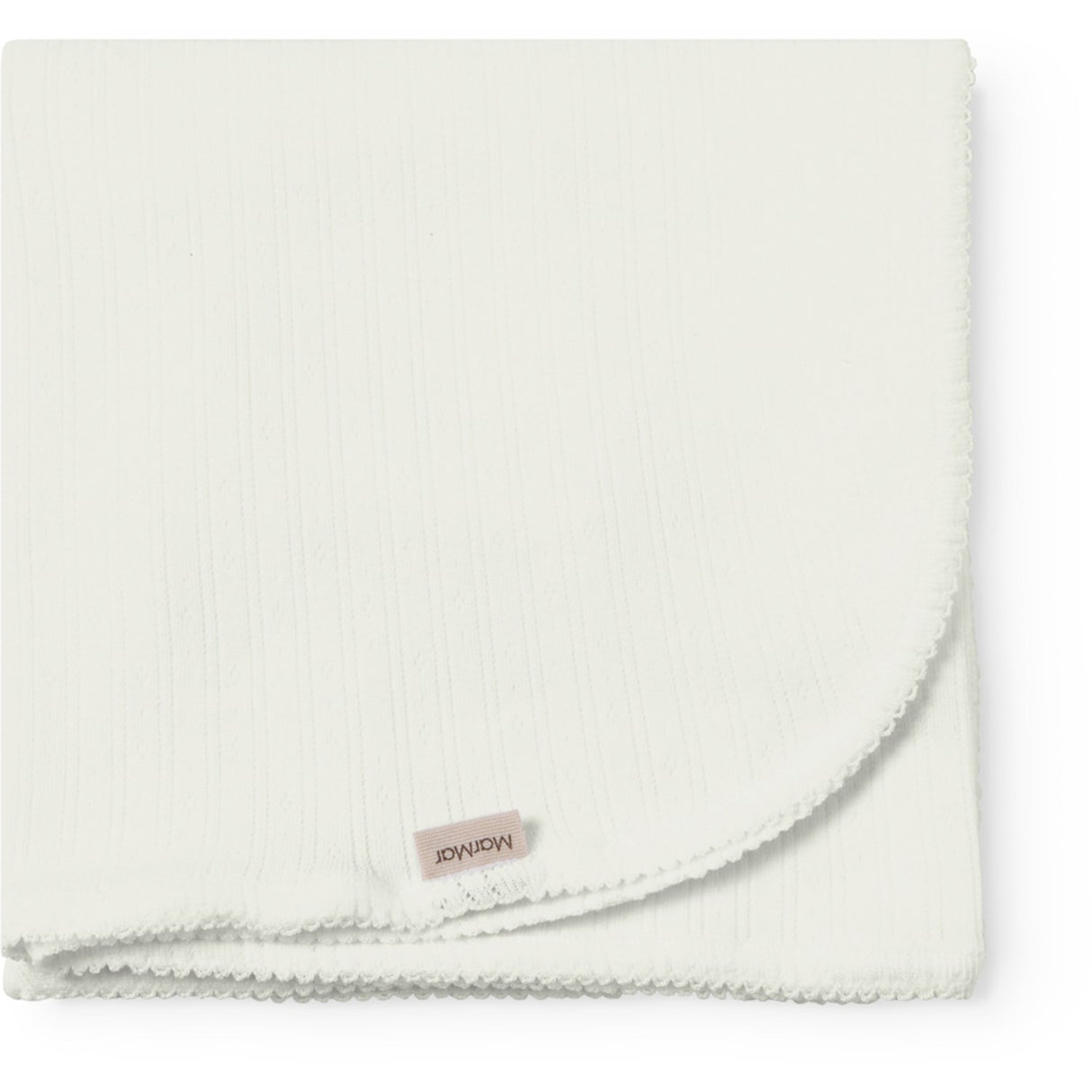 MarMar Newborn Modal Pointelle Gentle White Alida Tæppe