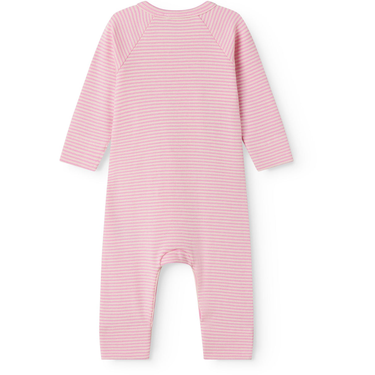 MarMar Newborn Modal Fine Rib Pink Stripe Rikke Heldragt