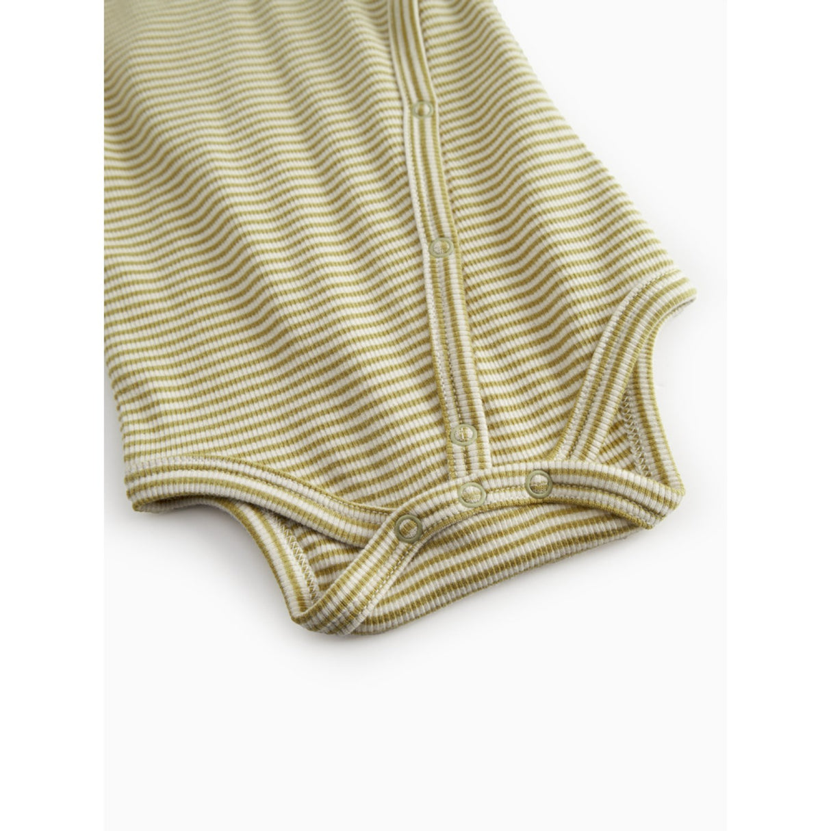 MarMar Newborn Modal Fine Rib Olive Stripe Bellis Body