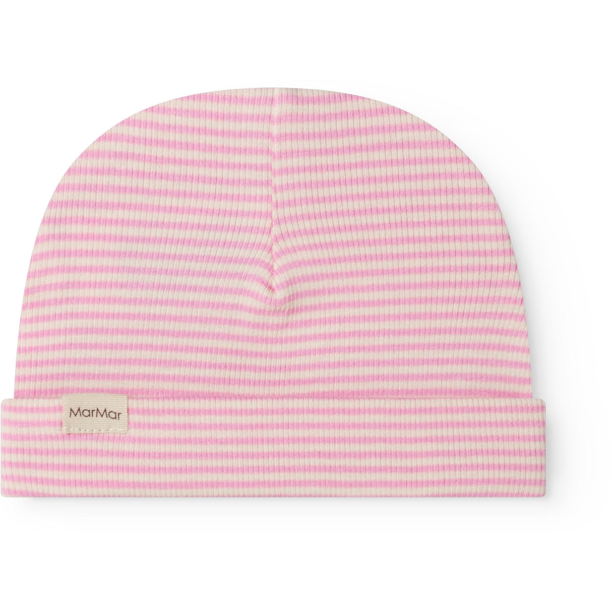 MarMar Newborn Modal Fine Rib Pink Stripe Aiko Hue