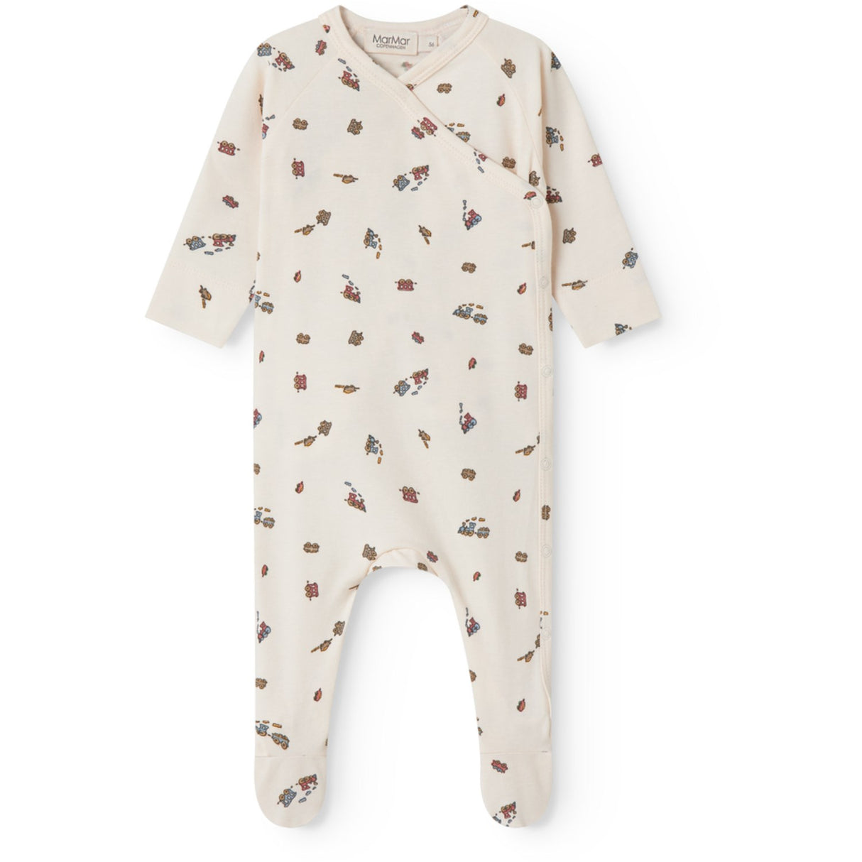 MarMar Newborn Modal Smooth Print Trains Rubello Heldragt