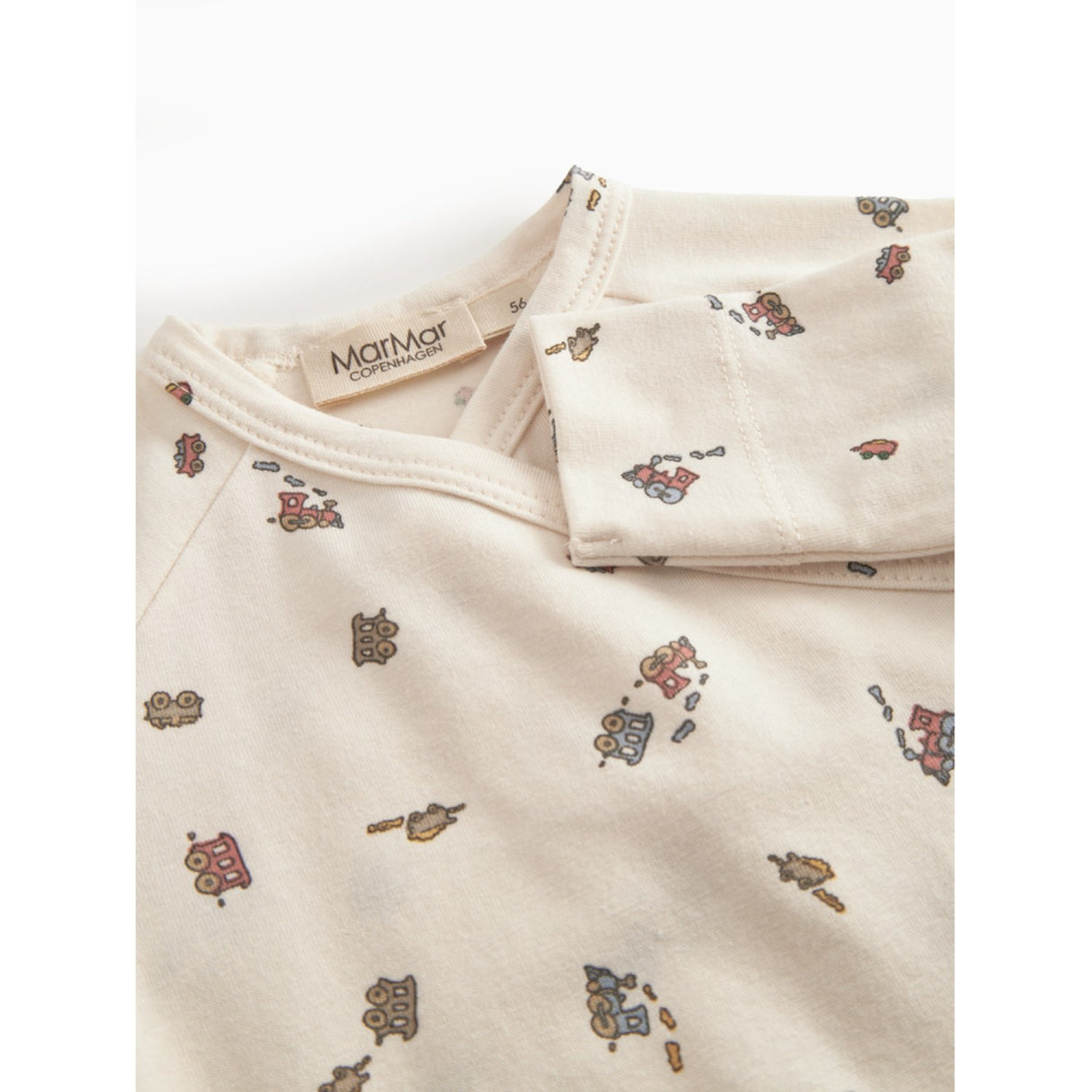MarMar Newborn Modal Smooth Print Trains Rubello Heldragt