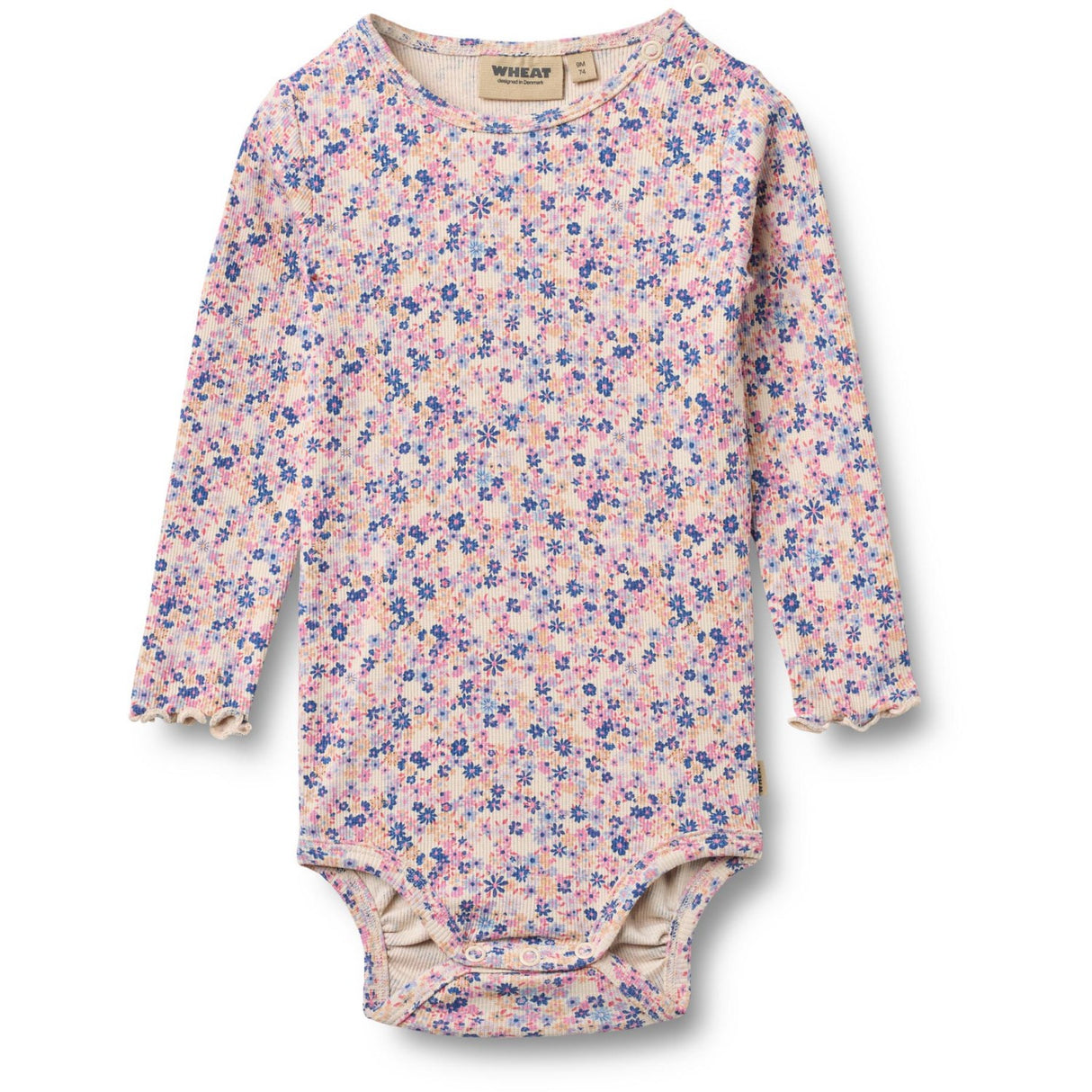 Wheat Pink Blue Flowers Body L/S Rie