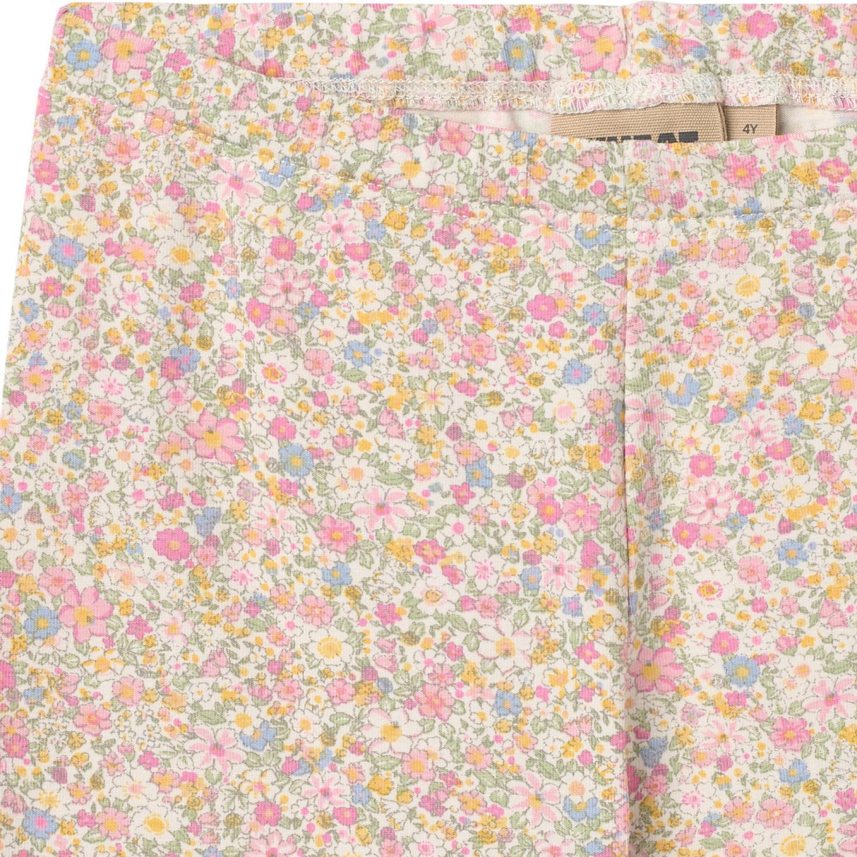 Wheat Blush Flower Meadow Bike Shorts Anne