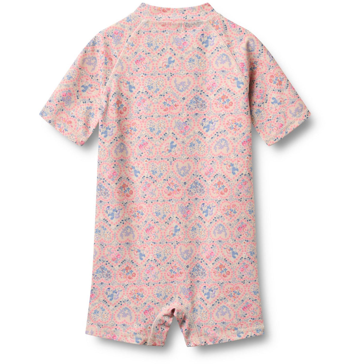 Wheat Pink Heart Flowers Badeheldragt S/S Cas