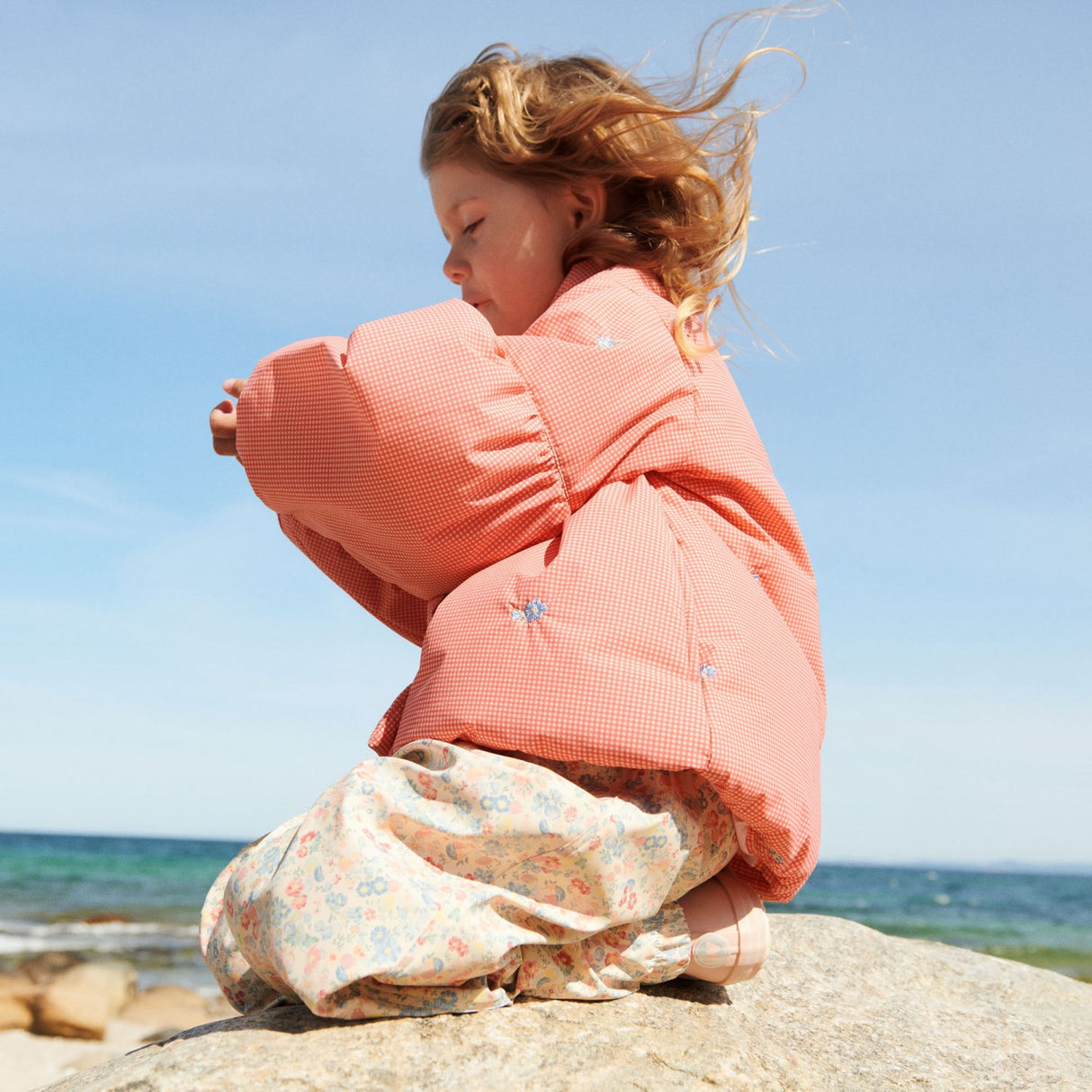 Wheat Flowers And Seashells Regntøj Charlo Overall