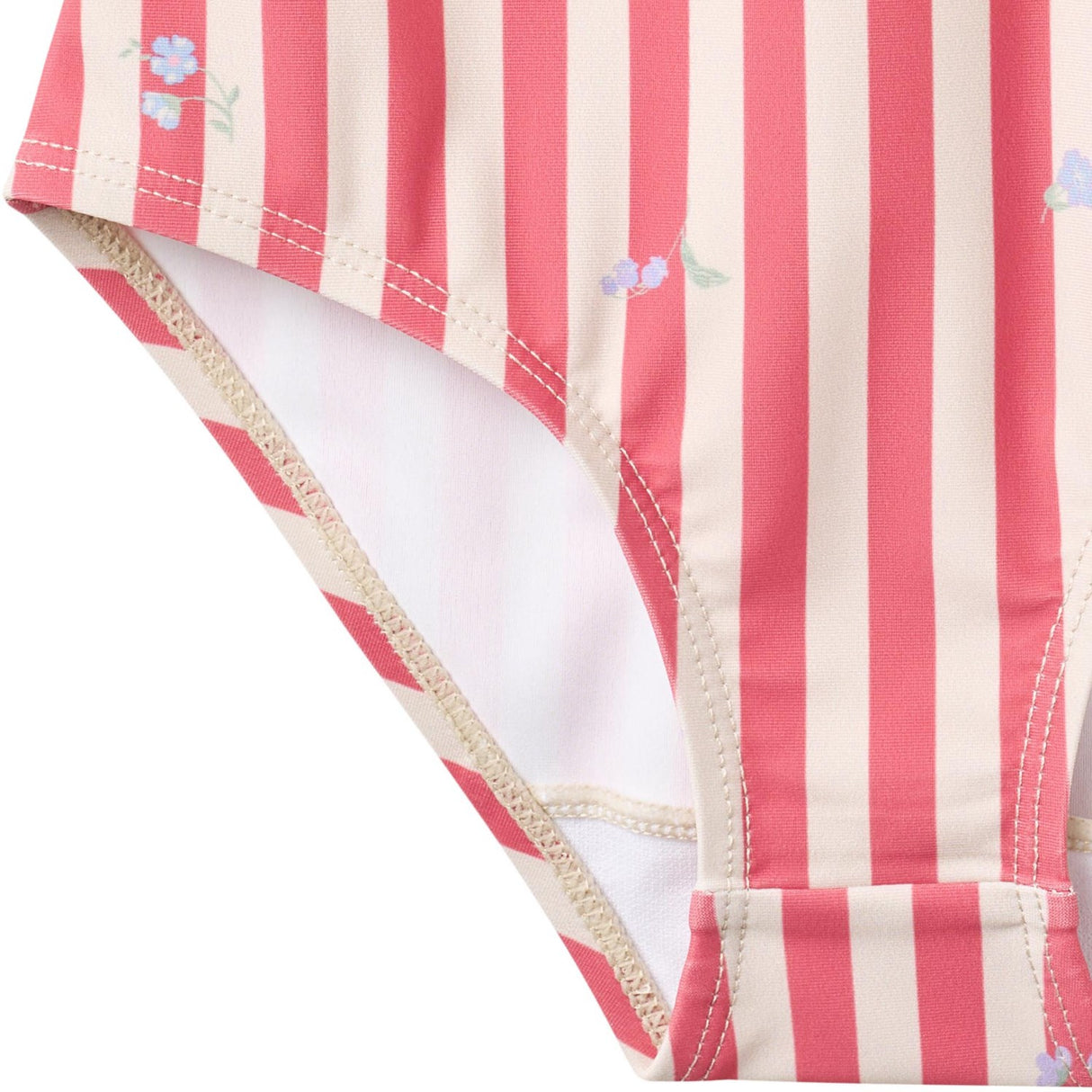 Wheat Red Stripe Flowers Badeheldragt Selma