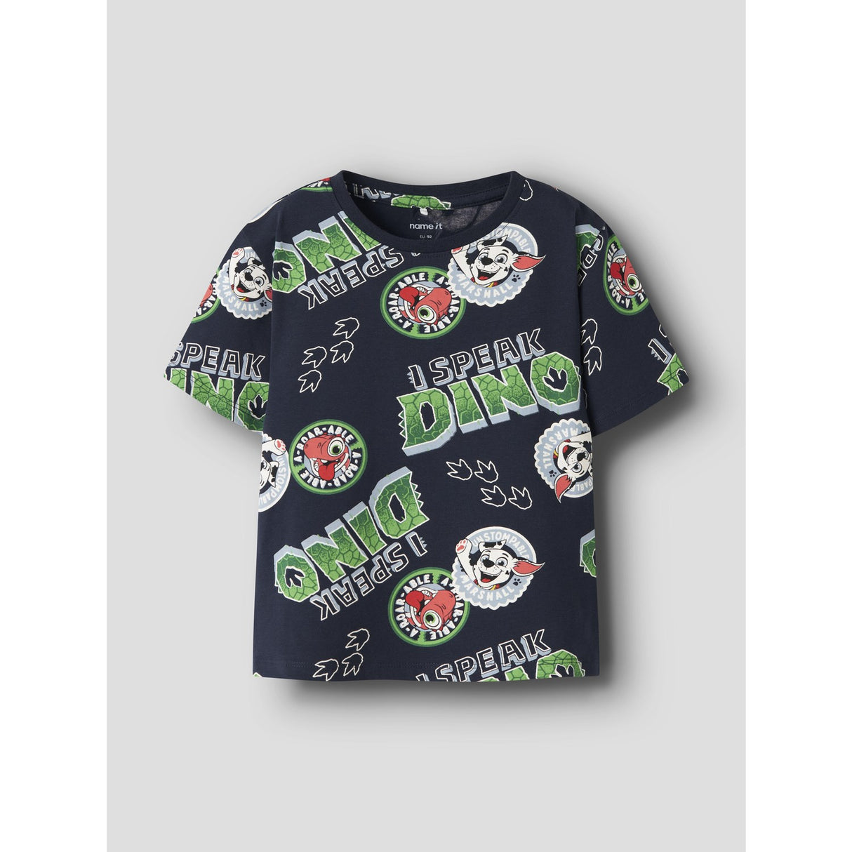 Name It Navy Blazer Nmmjok Paw Ss Nreg Top Cplgm